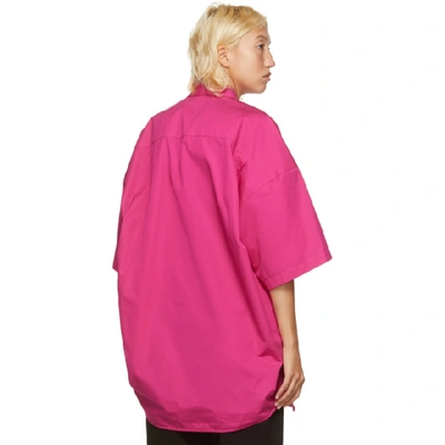 Shop Balenciaga Pink Cocoon Short Sleeve Shirt In 5640 Pink