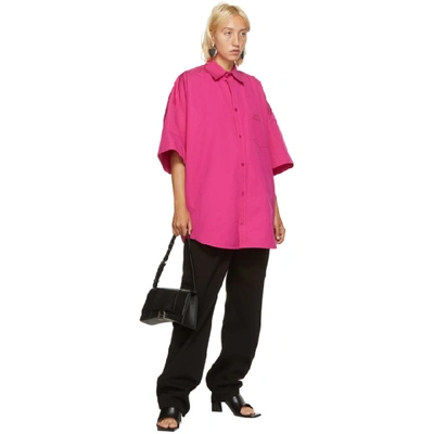 Shop Balenciaga Pink Cocoon Short Sleeve Shirt In 5640 Pink