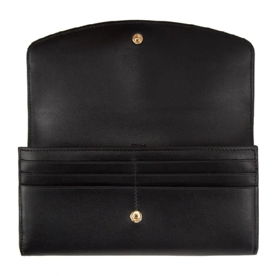 Shop Chloé Chloe Black Chloe C Long Wallet In 001 Black