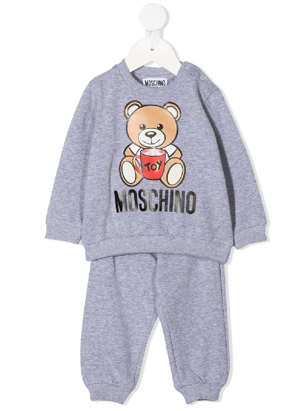 moschino baby teddy tracksuit