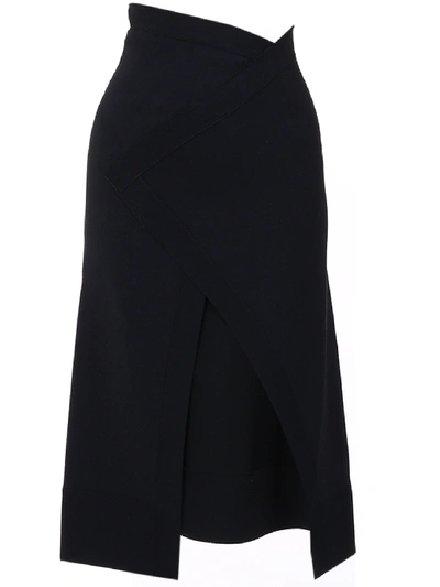 Shop Jil Sander Longuette Skirt Black