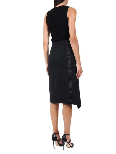 Shop Off-white Skirt With Slit Black