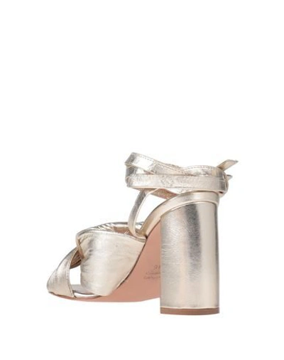 Shop Anna F Sandals In Platinum