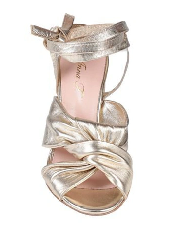 Shop Anna F Sandals In Platinum