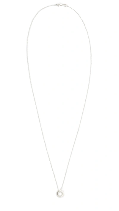 Shop Le Gramme Round Necklace In Silver
