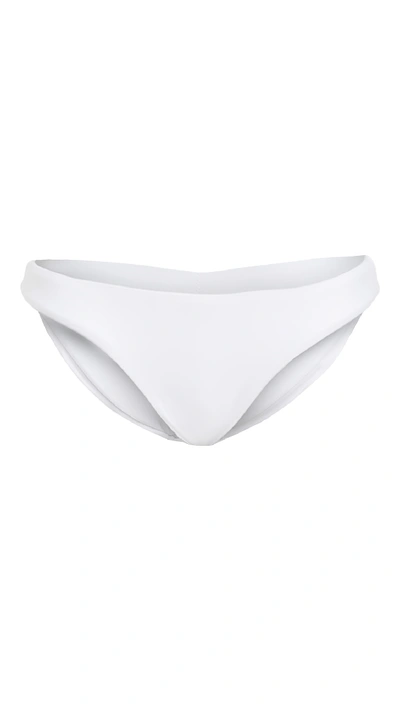 Shop Pq Swim Basic Ruched Full Bikini Bottoms In White