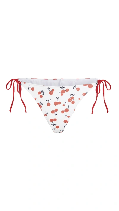 Shop Hvn Hipster Bikini Bottoms In Cherry