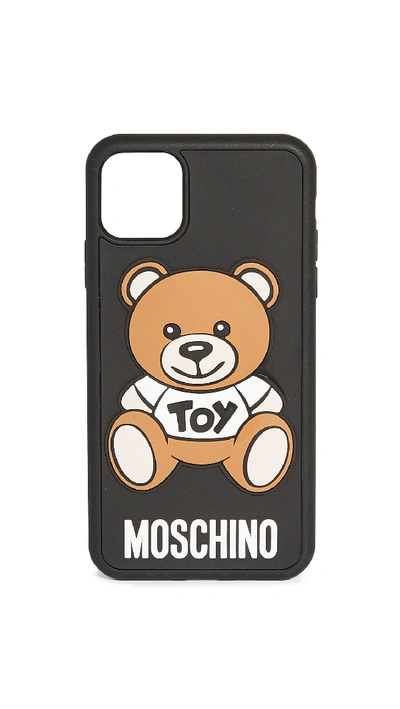 Shop Moschino Fantasy Print Phone Case In Black