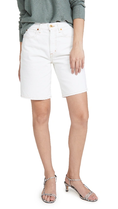 Shop Slvrlake London Shorts In Natural White