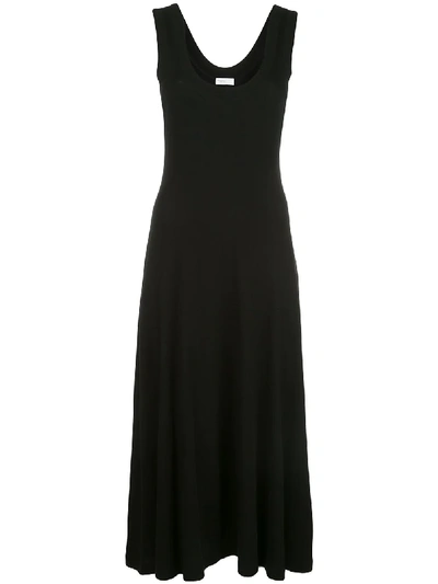 Shop Rosetta Getty Jersey Flared Dress In Black
