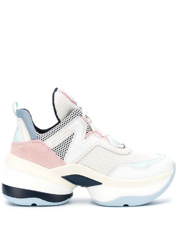 michael kors olympia sneakers white