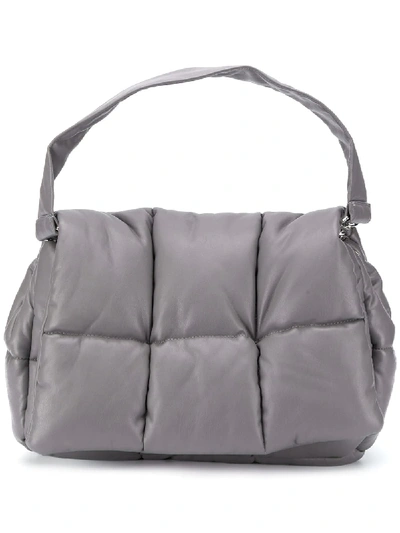 Shop Stand Studio Quilted Tote Bag In Grey