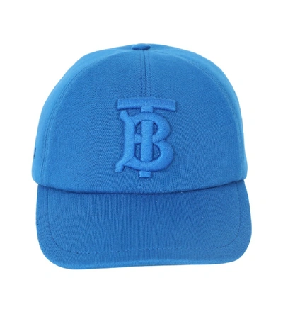 Shop Burberry Blue Tb Jersey Baseball Cap