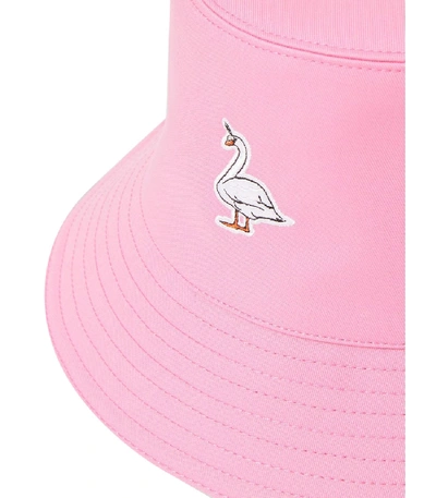 Shop Burberry Bubblegum Pink Swan Bucket Hat