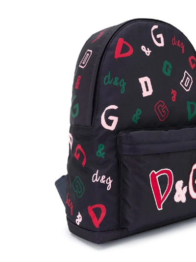 Shop Dolce & Gabbana D&g-print Backpack In Blue