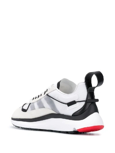 Shop Y-3 Panelled Sneakers In White