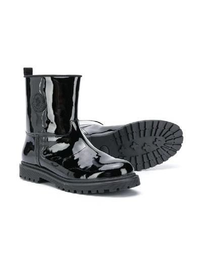 Shop Moncler Rain Ankle Boots In Black