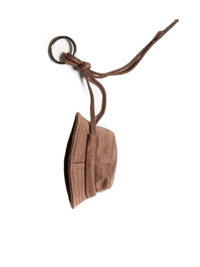 Shop Jacquemus Keyring In Brown