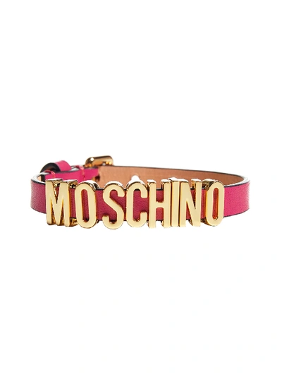 Shop Moschino Bracelet In Fucsia