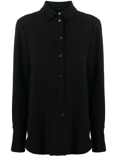 Shop Alberto Biani Crepe Shirt In Black