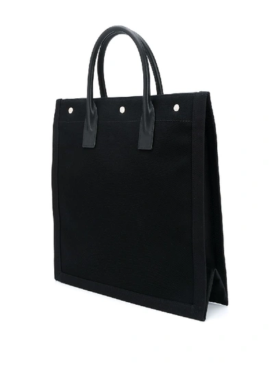 Shop Saint Laurent Rive Gauche Shopping Bag In Black