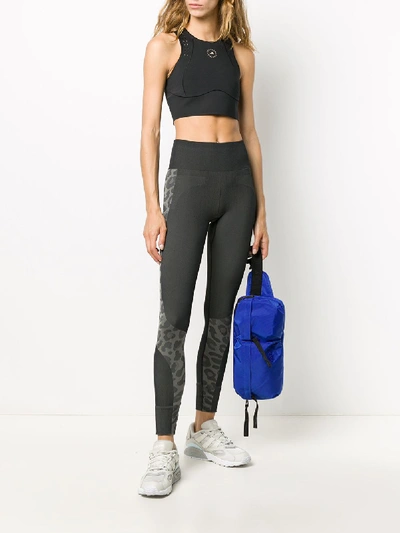 Shop Adidas By Stella Mccartney Training Cropped Top In Black