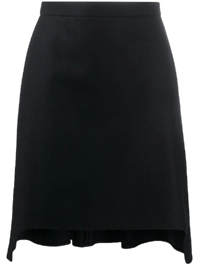 Shop Alexander Mcqueen Wool Skirt In Black