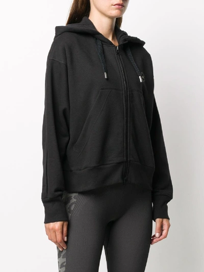 Shop Adidas By Stella Mccartney Cotton Hoodie In Black