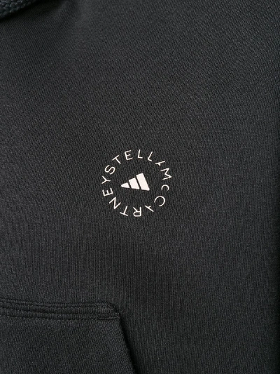 Shop Adidas By Stella Mccartney Cotton Hoodie In Black