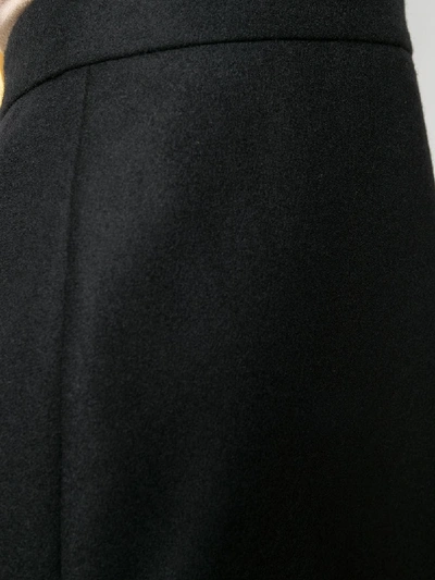 Shop Alexander Mcqueen Wool Skirt In Black