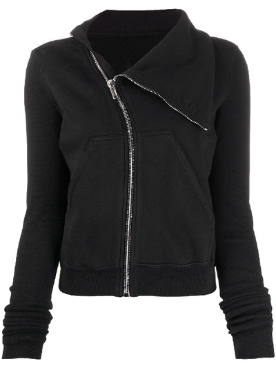 Shop Rick Owens Drkshdw Zipped Sweatshirt In Black