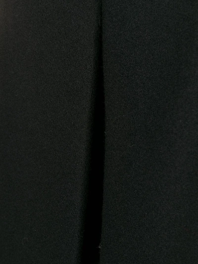 Shop Saint Laurent Wool Cape In Black