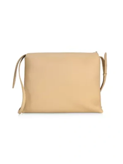 Shop The Row Women's Twin Leather Crossbody Bag In Light Cuir