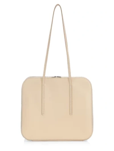 Shop The Row Women's Siamese Leather Shoulder Bag In Vanilla