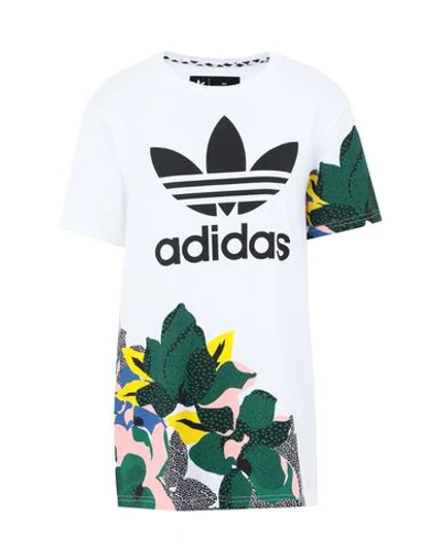 Shop Adidas Originals T-shirts In White