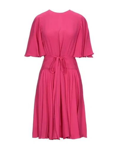 Shop Valentino Short Dress In Fuchsia