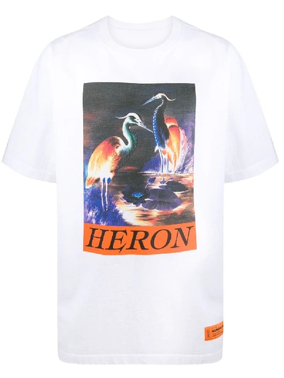 Shop Heron Preston Times Graphic-print T-shirt In White