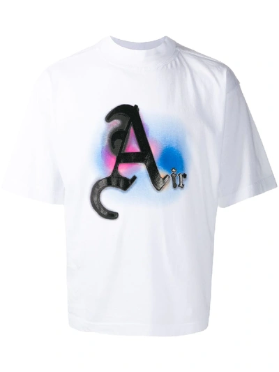 Shop Palm Angels Air Printed T-shirt In White