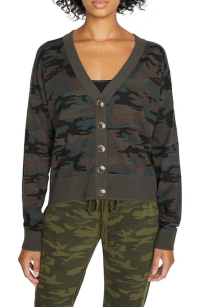 Shop Sanctuary Let's Hang Cardigan In Forest Camo