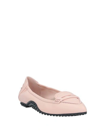 Shop Tod's Alessandro Dell'acqua X  Woman Loafers Pink Size 8 Soft Leather