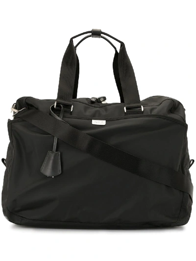 Shop Agnès B. Double-pouch Weekend Bag In Black