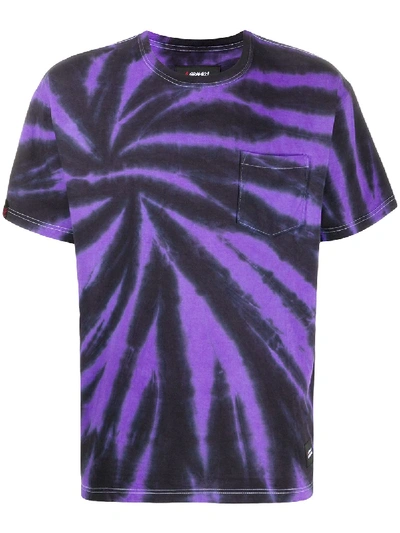 Shop Neighborhood Contrast All-over Print T-shirt In Purple