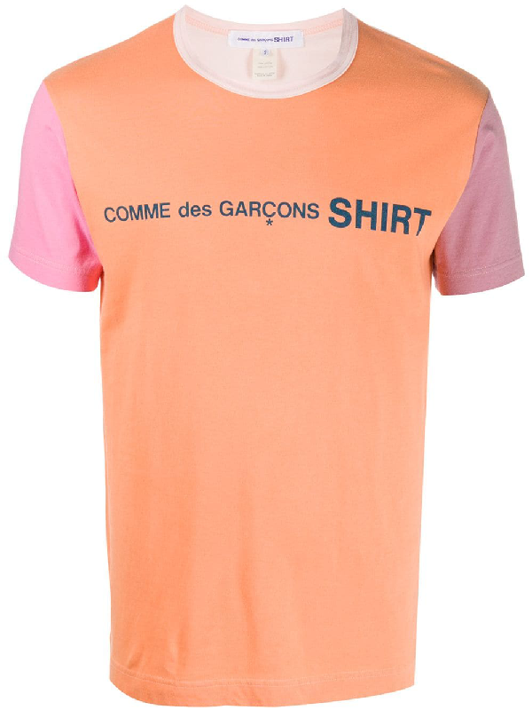 orange cdg shirt