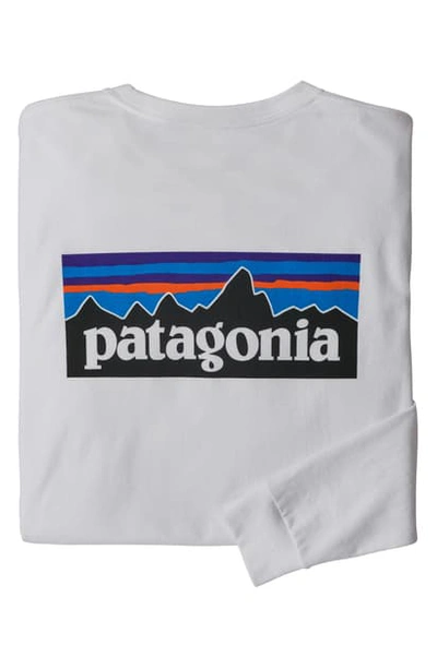 Shop Patagonia P-6 Logo Responsibili-tee T-shirt In White
