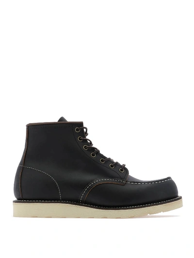 Shop Red Wing Shoes Leather Army Ankle Boots In Black