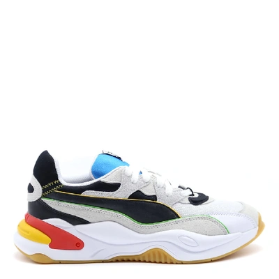 Shop Puma Rs-2k Multicolor Leather Sneakers In  White- Black