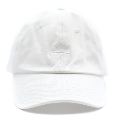 Shop A-cold-wall* White Cotton Baseball Hat With Logo