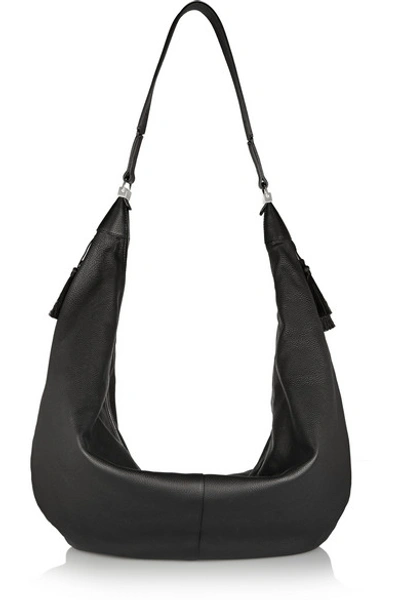 The Row The Sling Leather Shoulder Bag In Black