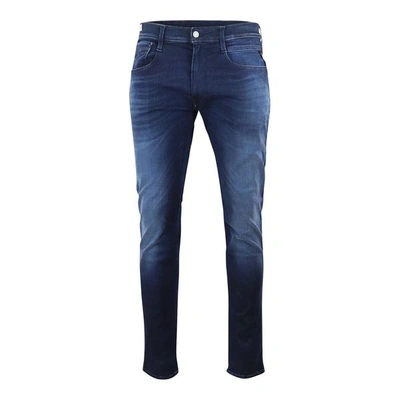 Replay Anbass Hyperflex Clouds Slim Stretch-denim Jeans In Blue | ModeSens