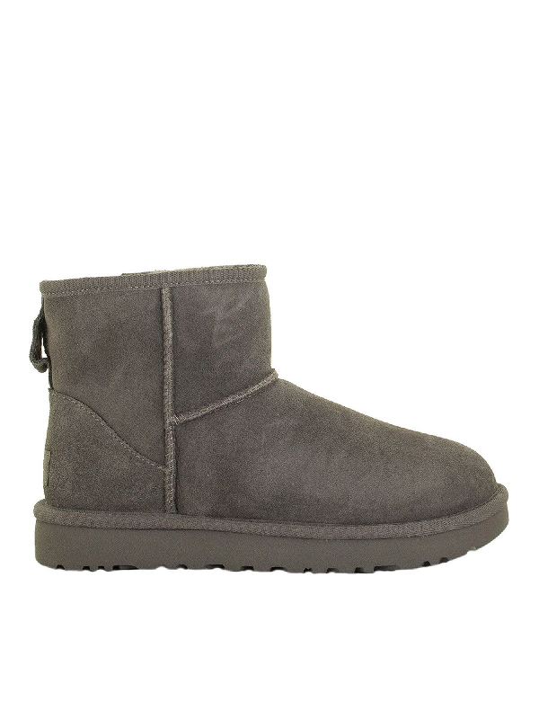 Ugg Classic Ultra Mini Ankle Boots In Gray-grey | ModeSens
